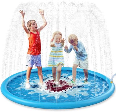 Jasonwell Splash Pad Sprinkler for Kids 68" Splash Play Mat Outdoor Water Toys Inflatable Splash Pad
