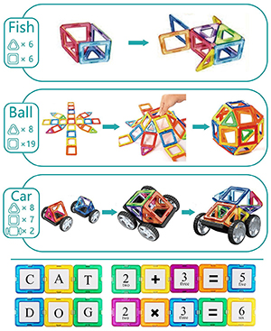 jasonwell magnetic blocks 108 pieces